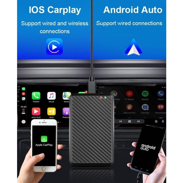CarPlay AI Box Android System Mini Dongle Wifi Netflix Youtube