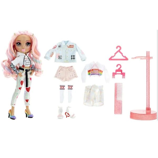 Mode docka komplett mix match designer outfits och accessoarer leksaker