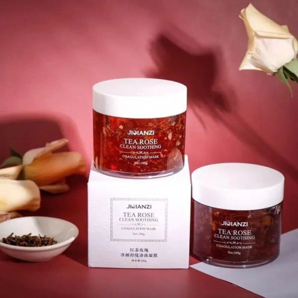 100g Acne Pormask Ta bort Ansiktsmask Hudvård Por rengöring mot svarta prickar rosa blekning lera mask