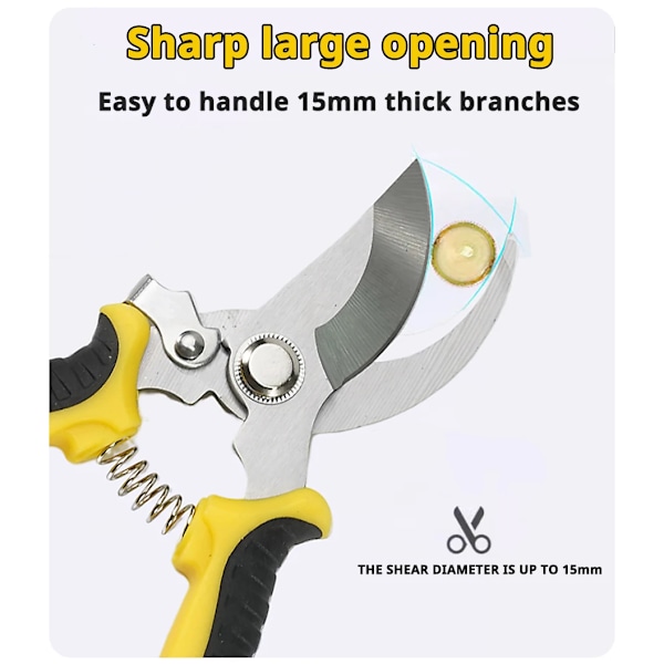 1 stykker Beskærer Have saks Professionel Sharp Bypass Beskæring saks