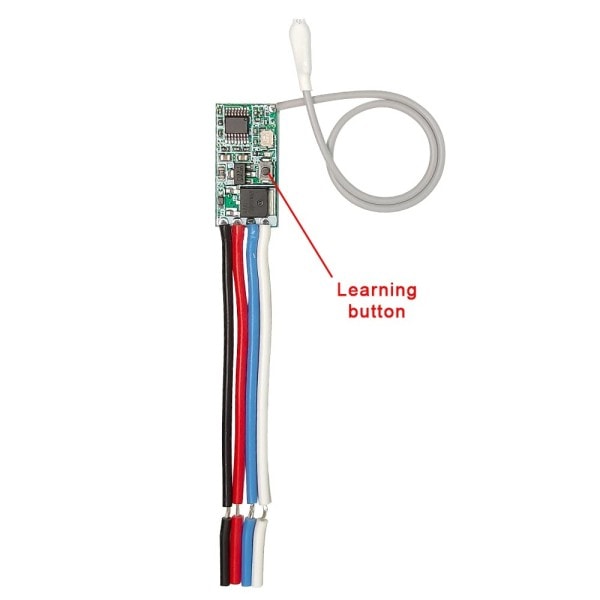 5 bitar 433,92Mhz Universal Trådlös DC 3,6V-24V Fjärr Kontroll Switch