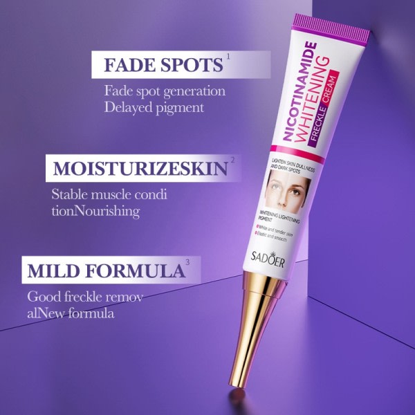 Ansigtsbehandling pletter hud mørk plet fjern melasma alder pletter solpletter hvidning og fregne fjernelse creme