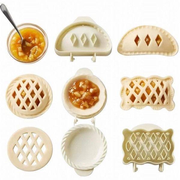 Høst Hånd pai former sett mini pai form deig presse form verktøy jul halloween baking pai former