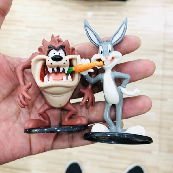 Söt Looney Tunes Bugs Bunny PVC Dockor Djur Kanin Anka Modell action leksak set