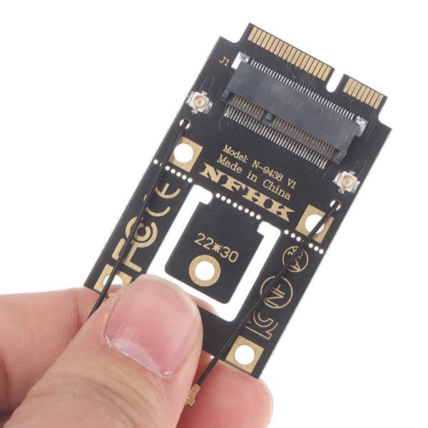 Ny M.2 NGFF To Mini PCI-E (PCIe+USB) Adapter For M.2 Wifi Bluetooth Wireless Wlan Card Intel AX200 9260 8265 8260  För bärbar dator