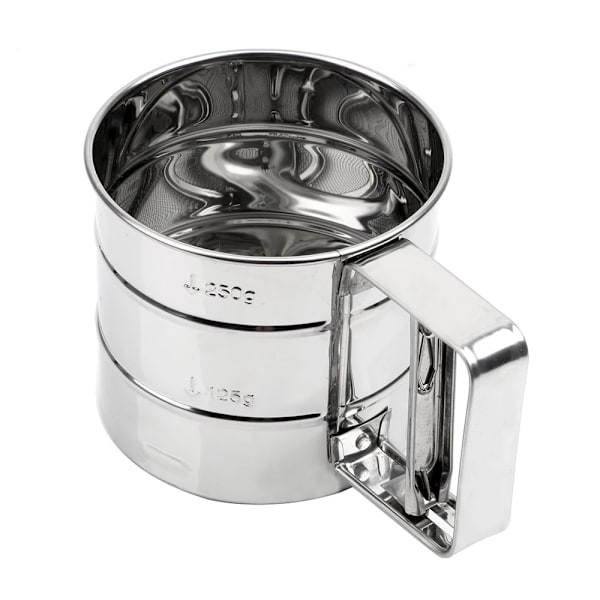 Bakverk Baking Verktøy Pulver Mel Mesh Sikter Kopp Baking Isur Sukker Rister Rustfritt Stål Sil Kopp