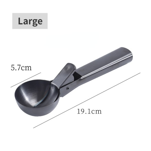 Is Scoops Rustfrit Stål Is Cream Graver Non-stick Frugt Is Kuglemager Husstand Vandmelon Is Ske Værktøj