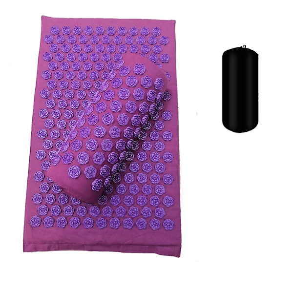 Massageapparat Matta Shakti Matta Massage Yoga Matta Akupressur Lätta Stress Rygg Kropp Smärta Spike Matta Akupunktur Massage kudde