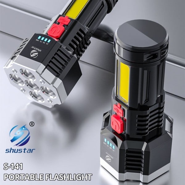 High Power LED Lommelygter Cob Side Light  Letvægts Udendørs Belysning ABS Materiale Lommelygter