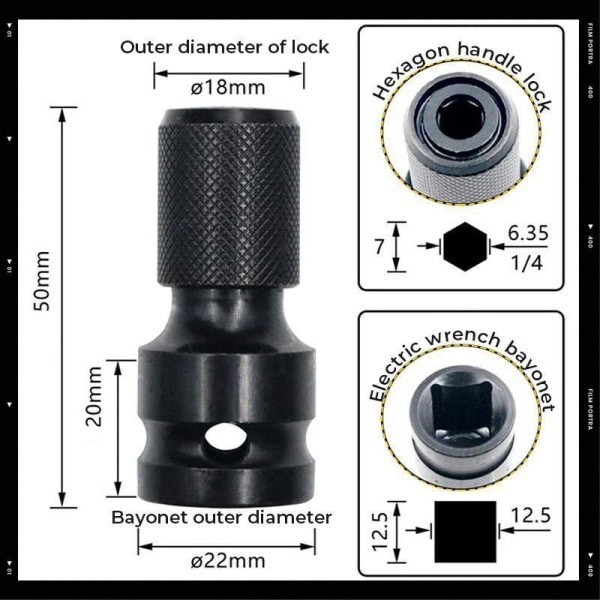 Socket Omvandlare Adapter  Socket skiftnyckel