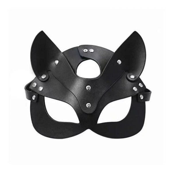 Kvinder PU Læder Halloween Sexy Læder  Anime Øjenmaske Cosplay Maske
