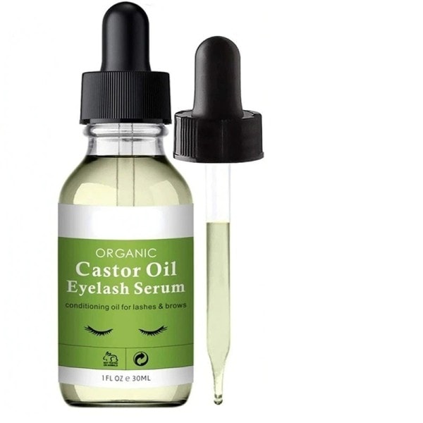 Naturlig ricinus essens olie øjenvipper vækst æterisk olier serum