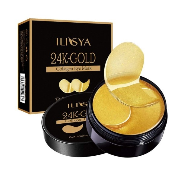 Kollagen Ögon mask 24K Guld Ögonlapp Tång Ögon Mörka Cirklar Anti-puffiness Anti-aging Återfuktande