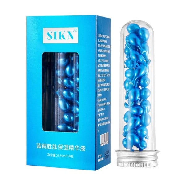 Blå Kobber Peptid Kapsel Essence Fugtgivende Shrink Pore Hydration Anti-aging Ansigts serum