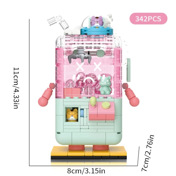 Mini nukke kone malli rakennus palikat Creative Claw Catch Mini Blocks lelut tee-se-itse lelu palikoita interaktiiviset lelut