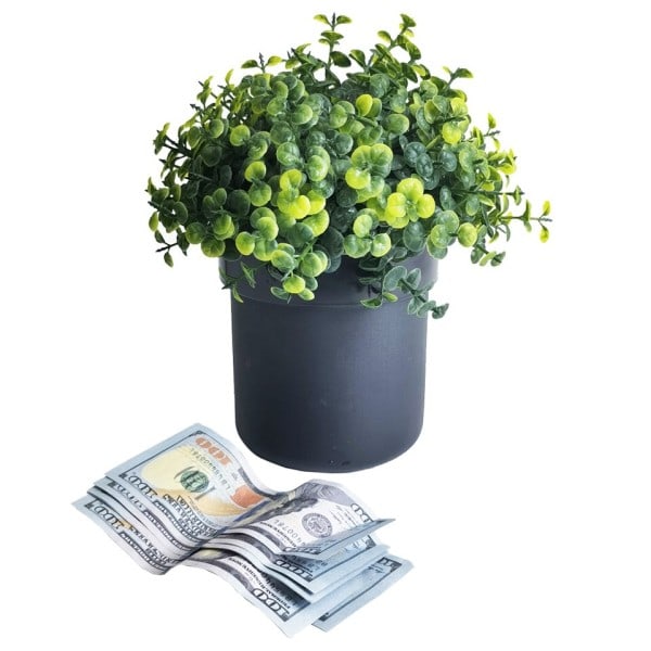 Blomma kruka Dold Safe Lås Låda Överraskning Hemlighet Gömställe Växt Stash Göm Pengar, Nycklar, Smycken Arrangör