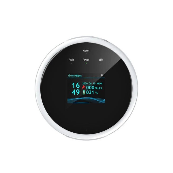 Wifi Naturgass Sensor Brennbar Husholdning Smart LPG Gass Alarm Detektor Lekkasje Sensor