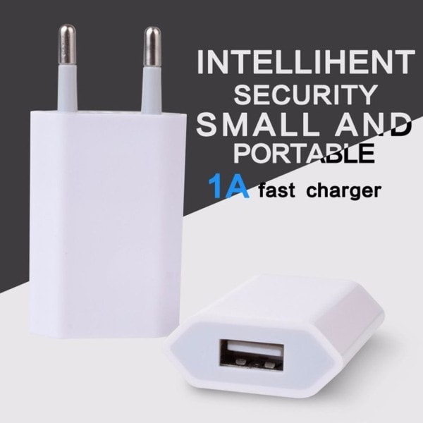 Universal USB AC EU Vegg Strøm Adapter Lade lader adapter