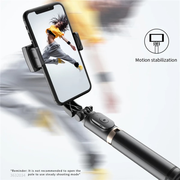 Mobil Video stabilisator Bluetooth selfie stick stativ Gimbal Stabilisator For smarttelefon Live vertikal opptak brakett