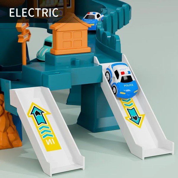 Elektrisk dinosaur bane bil legetøj børn's bil bane eventyr racer bane legetøj