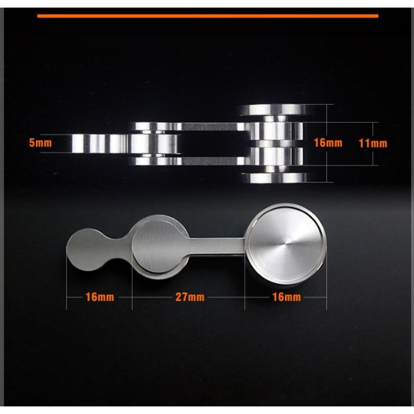Swing Hypnotic Fidget Leksaker Främling Things Chaotic Pendel Hand Spinner Metal Rostfritt Stål Anti Stress