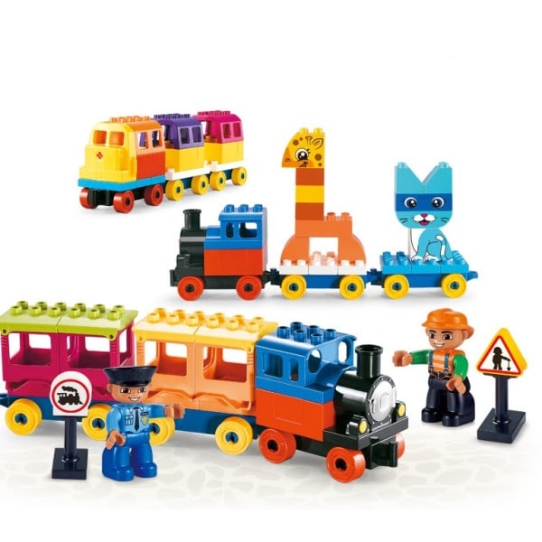 By Serie Big Size Variety tog  Figurer Bygge Klodse Sæt Kompatible Duploe Klodser Børne Legetøj