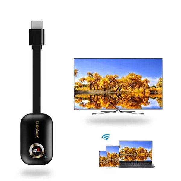 2,4G/5G 4K Langaton H.265 HD Wifi Näyttö Dongle
