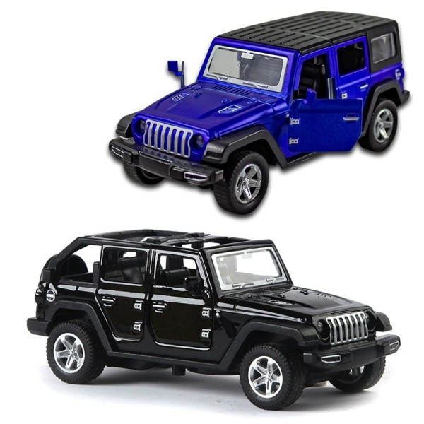 JEEPS Wrangler metalliseos auto malli simulaatio maasto lelu ajoneuvo koriste koristeet veto takaisin lelut auto