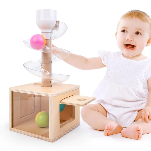 Montessori Leker Baby Tidlig Utdanning Puslespill Roterende Spor