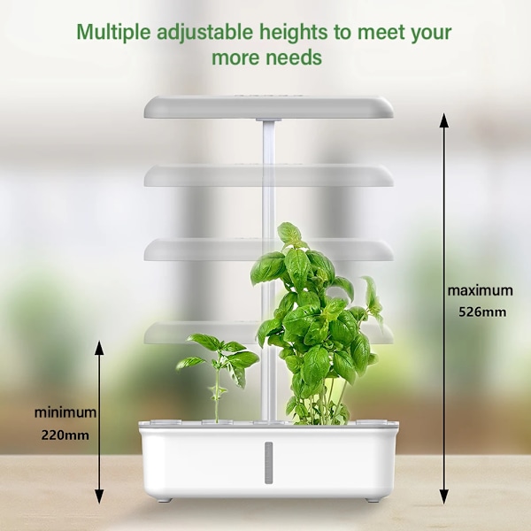 WiFi Plant Hydroponics System Growing LED Light Silless Smart Plantering Maskin