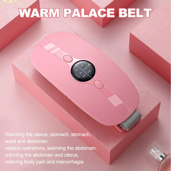 Dame menstruation varme pude varm palads bælte lindrer menstruation smerter varm kompress massager bælte