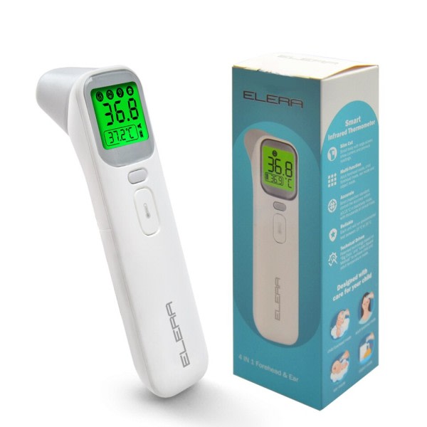 Baby Termometer Infraröd Digital LCD Kroppsmätning Panna Öra Icke-kontakt