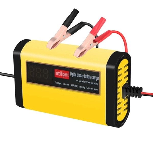 Fuld Automatisk Bil Batteri Oplader Digital LCD Skærm 2A Hurtig Opladning 3 trin Bly Acid AGM GEL Batteri-opladere