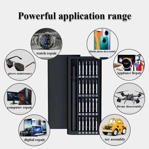25 In 1 Ruuvimeisseli Magneetti Kärjet Phillips Torx Hex Precision DIY irrotettava mini työkalu kotelo