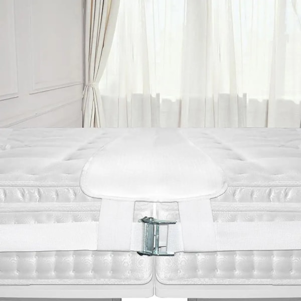 Polyester fiber säng bro kontakt tvilling till kung omvandlare kit med justerbar rem