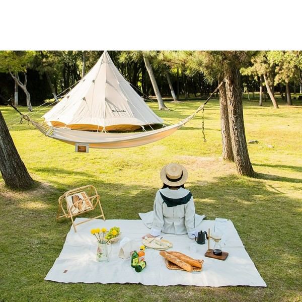 Bærbar Udendørs Camping Canvas Picnic tæppe Ultra-let Bekvem Stor Vandtæt måtte madras