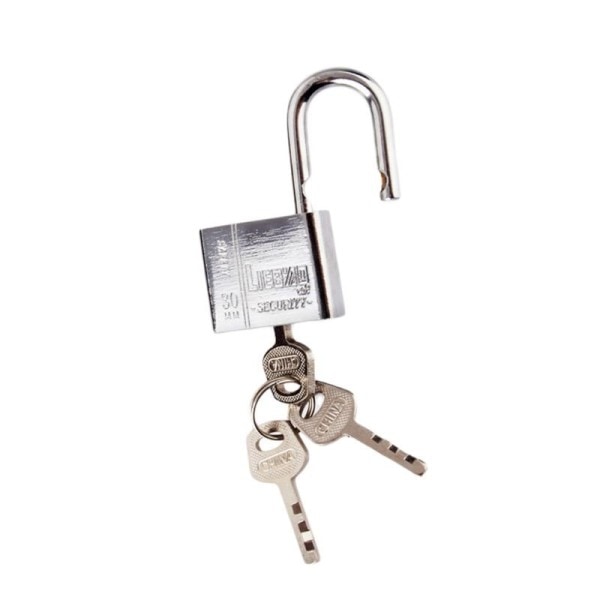 30mm Rostfritt Stål Hänglås 3 Keys Tungt Duty Solid Lås