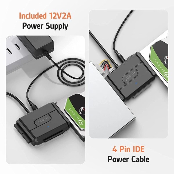 SATA til USB IDE Adapter USB 3.0 Sata 2.5/3.5/5.25 Tommer HDD SSD Hard Disk Drive Data Transfer Converter