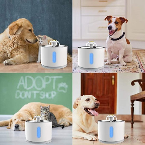 Katt Vann fontene Hund Drikke Skål Aktiv Karbon Filter Automatisk Kjæledyr drikke Elektrisk Dispenser Skåler