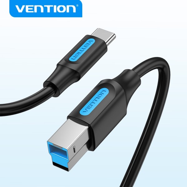 Vensjon USB C til USB Type B 3.0 kabel for HDD etuiet Disk kabinett Web Kamera Digital Video Blue ray Drive Type C Square Cord
