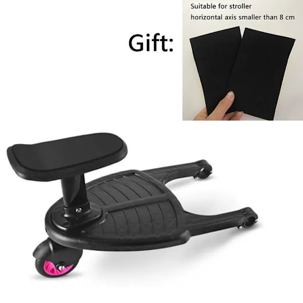 Mode børn klapvogn pedal adapter anden barn hjælper trailer tvillinger scooter blaffer