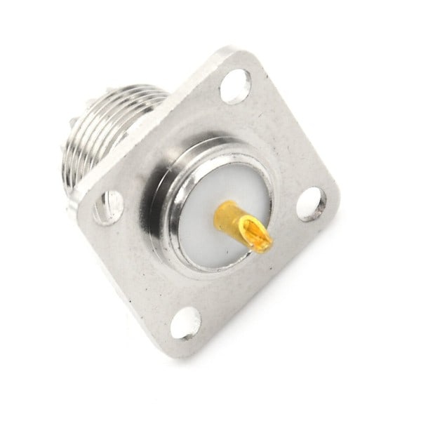 1Pc Praktisk Coax Connector SO-239 Hun Jack Firkant Shape Loddet Cup Coax Connector