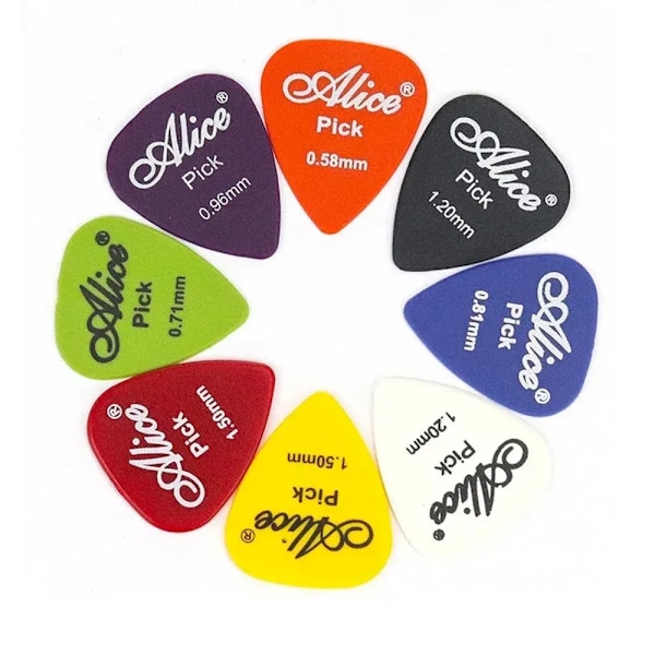 Flerfärgad gitarr pick 50/100 bitar blandat ABS premium plast gitarr pick