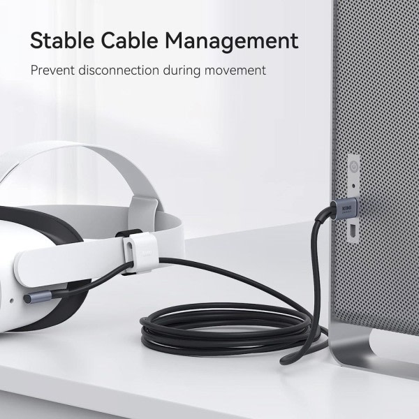 USB C Link Kabel Tilbehør med Signal Forstærker Kompatibel med Oculus Quest 2