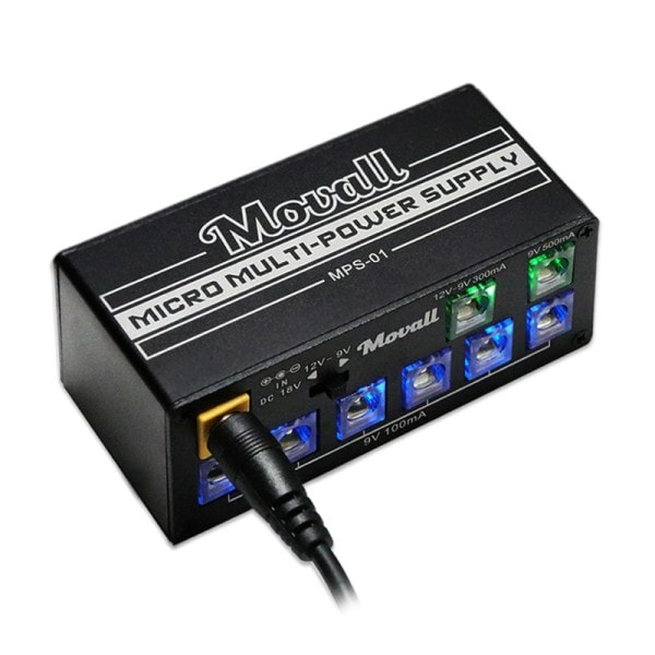 Guitar Pedal Strøm Forsyning 8 Isoleret Output Anti-interferens 18W Forskellige Output Guitar Effekt Power