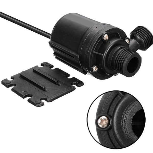 DC 12V 5,5M 800L/H Kannettava Mini Harjaton moottori Erittäin hiljainen Upotettava vesi pumppu