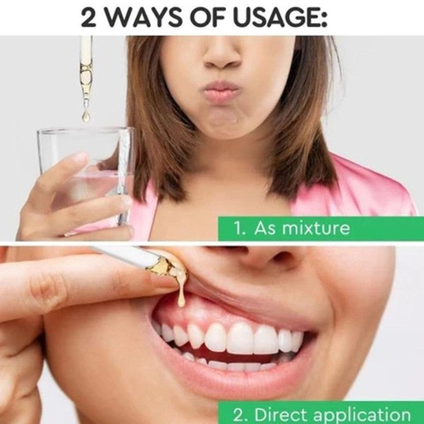 30ml Dentizen Gum Återväxt Droppar Lättande Munn Periodontal Gum Smärta Behandling