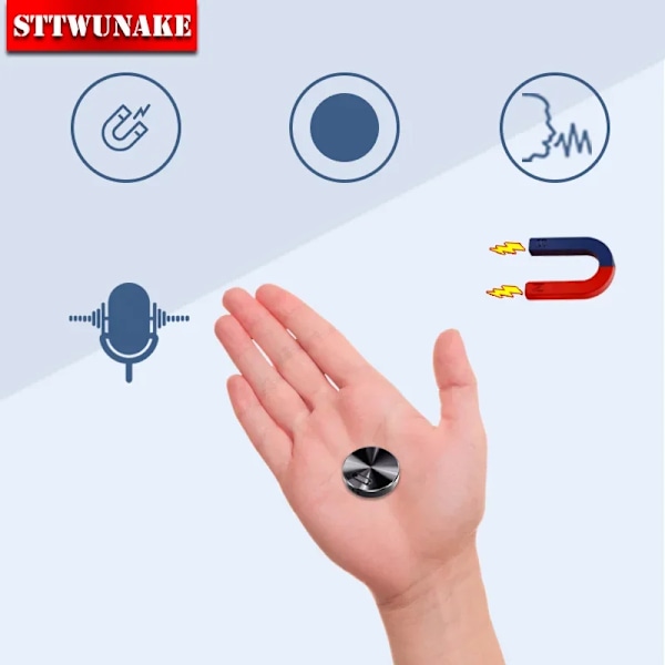 Indbygget magnet mini stemme aktiveret optager lille digital lyd optagelse enhed lyd diktafon