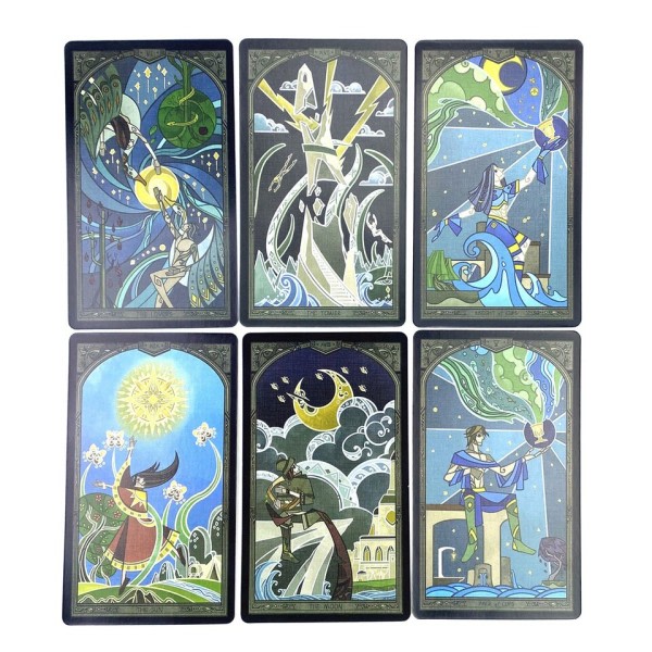 Ødelagt spejl Tarot spådomskunst kort samling flash kort spil bord legetøj