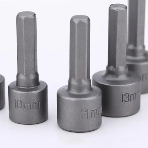 5mm-13mm Insexkant hylsor munstycken mutter skruvdragare set skruvmejsel set